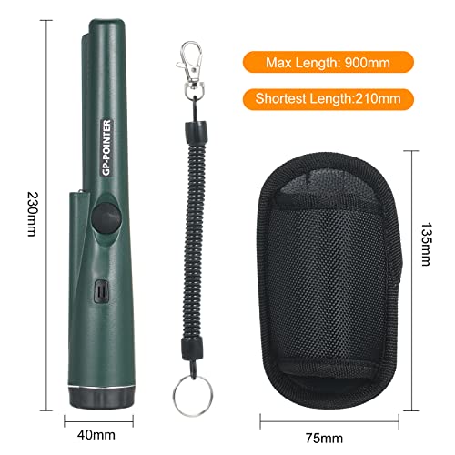 Gainty Pinpointer Hanheld Detector de metal Tesouro Ferramenta H-unting ble V-ibration Design alarma