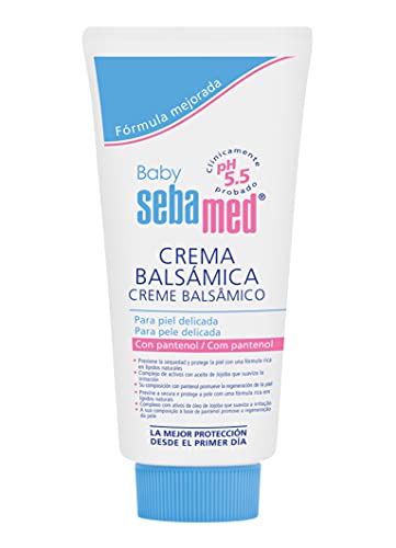 SEBAMED Baby Crema Balsámica, Para Pieles Sensibles Y Eccema Atópico, Prevención De La Dermatitis Del Pañal, Cuidado Intensivo Y Protección Para La Delicada Piel Del Bebé, Multicolor, 300 Mililitro