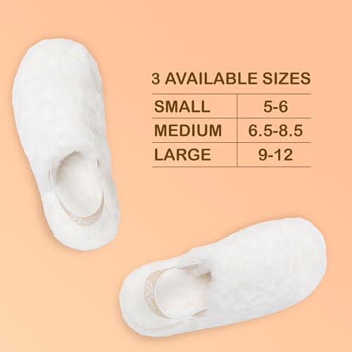 Bride Slippers - Bride Gifts for Bridal Shower, Bachelorette Party, Engagement Party, Wedding Day, etc. - Cozy White Fur Slippers with Cute Gold Elastic Strap for Bride to Be4