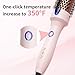 K&K 1.5 Inch Ceramic Tourmaline Ionic Curling Brush Volumizer - Hot Brush Creates Root Volume & Loose Curls, Volume Curls, Hair Styling Tool
