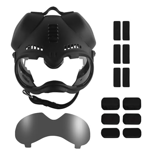 DYCZMALQ Casque tactique K9 avec lunettes pour chiens de travail K9 et militaires, avec protection auditive, rail amovible sur le dessus (BK)