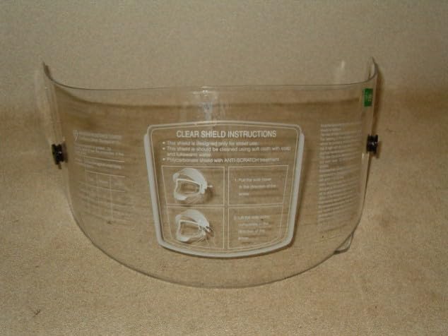 "Racer-1" Replacement Clear Face Shield for KBC Helmet