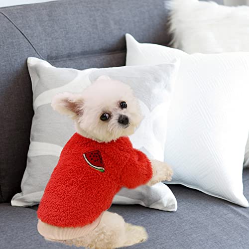 Inverno Desenhos Animados Animal de Estimação Cão Roupas: Cão Casaco de Inverno Adorável Cão de Frut