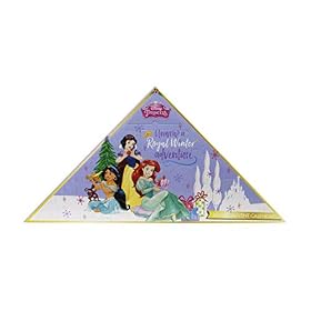 Markwins Disney Princess Calendrier de l&rsquo;Avent 24 Produits de Maquillage & Accessoires Rouges à Lèvres Vernis Gloss