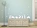 Bunny Rabbits Fabric Wall Decals - Set of 7 Cute Bunnies with Set of 24 Flowers, Easter Holiday Wall Decor, Animal Wall Sticker, Non-Toxic, Removable, Reusable, Respositionable