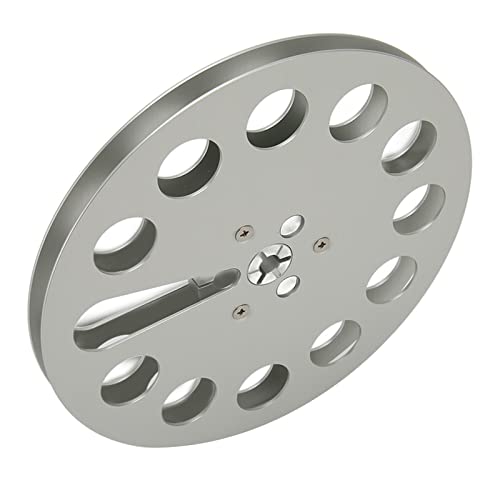 1/4 & 7 Inch Pickup Spool, Aluminum Alloy, 11 Holes, Universal Open Reel, Sound Tape, Empty Reel, Pickup Tape Reel for NAB