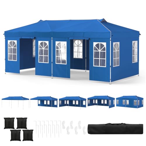 Image of Tangkula 10x20 Ft Pop Up Canopy with Center Lock