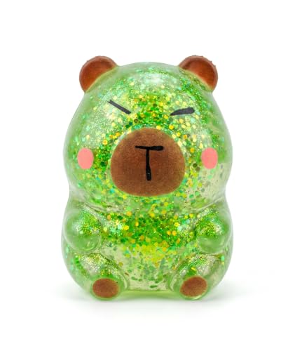 Image of 4 Pcs Capybara Squishy, Taba Squishy, Squishy Toy for Stress Relief, Cute Mystery Dumplings Squishy and Squishy Toy Slow Rising Collection (Green)