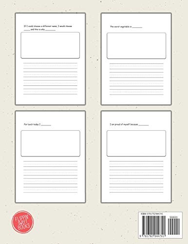 Kids Writing Prompt Journal 1st Grade Edition: 20 Fun Writing and Drawing Prompts to Help Kids Develop Writing Skills - Image 2