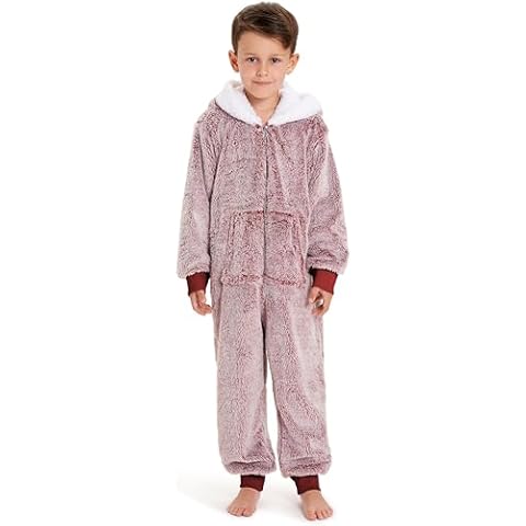 The Big Softy Christmas Onesies Adult & Kid, Red Teddy Fleece Matching Christmas Onesie for Family, Onesie Pajamas Women, Men Cover