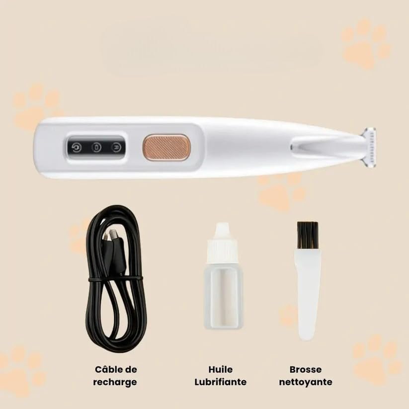 Patounet - Tondeuse de Précision pour Chat(Blanc)