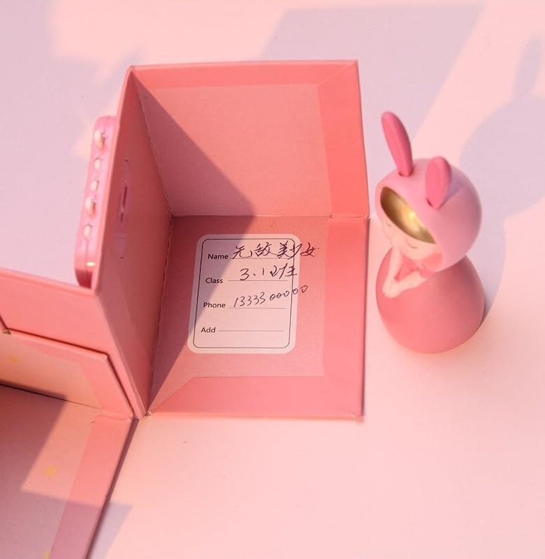 Image of 3D Unicorn Cover Large Capacity Pencil Case Compass with Compartments, School Supply Organizer for Students, Stationery Box, Cosmetic Zip Pouch Bag (1 Unit) (Paper Pencil Case)