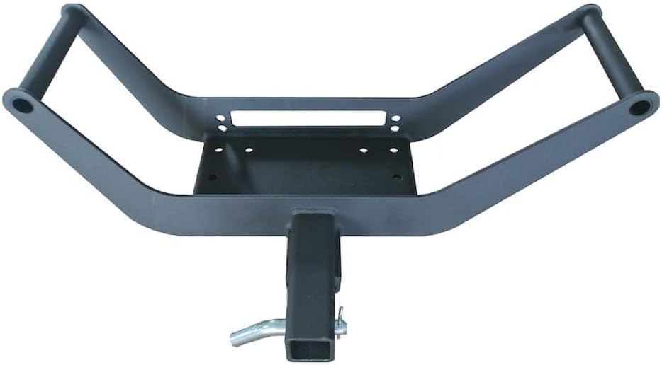 Winch Mount 2 Inch Receiver Hitch Fits Winches Up to 12,000 lbs Textured Black Powder Coat Includes Hitch Pin and Clip Heavy-Duty Steel TrailFX WA018 Mount