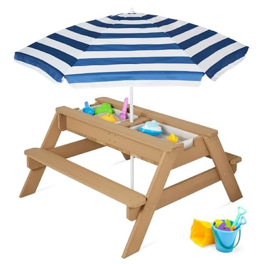 Best sand and water table with umbrella Best Choice 3-in-1 Kids Sand & Water Table