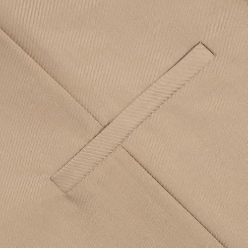 Image of Hi-Tie Men's Formal Suit Vest Solid Fit Vest for Men 3 Pockets V Neck Waistcoat Business Wedding Casual