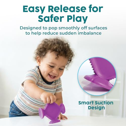 Image of Bunmo Toddler Bath Toys - Best Montessori Toys for Kids Ages 1 2 3 4 Year Old Boys & Girls Gifts, Best Sensory Toy for Babies 12 Months +, No Hole Bath Toy for Kids Ages 1-3 & 2-4 (Big Shapes 5 Pack)