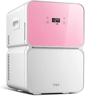 RJJ 22L del Coche Mini refrigerador Individual cosmética pequeño refrigerador (Color : Pink, Size : B)
