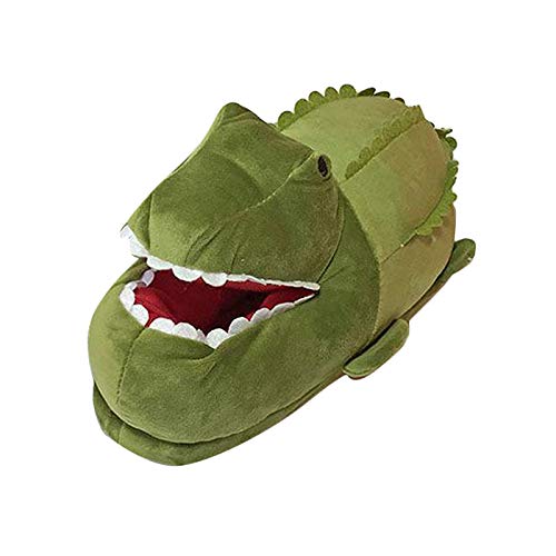 Flameer Crocodilo Chinelo engraçado Da Novidade Dos Desenhos Animados Animal Interior Sapatos Chinel