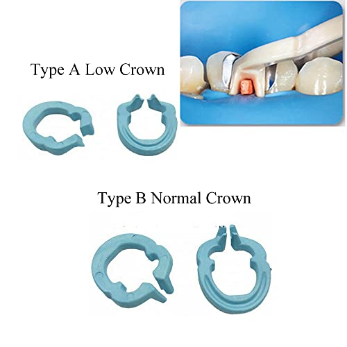 4PCS Dental Resina Anello Separatore Anello Sezionale Sagomato Metallo Matrici Holder Clip Matrici Autoclavabile - 5