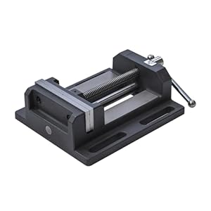 TOPWAY Drill Press Vice 6 Inch 150mm 14kg with Guiding Bar, Professional Quality Pillar Drill Bench Clamp for Workshop and Milling Machines 403276