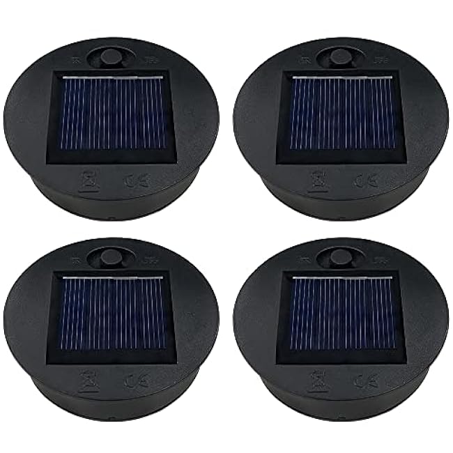 4pcs 7cm 2.76 Replacement Solar Light Parts,Waterproof Solar Lanterns Replacement Accessories for Lanterns Outdoor