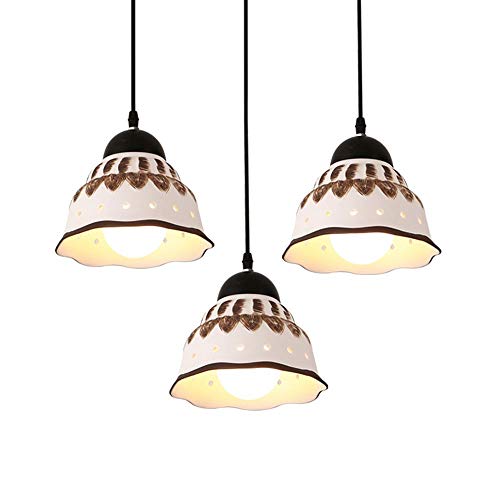 Lustre suspension vintage en céramique pour éclairer votre bar ou îlot de cuisine