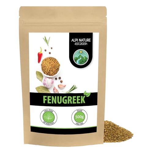 Fenugreek Seeds (500g, 1.1 lb), Whole Seeds, 100% Natural, No Additives, Vegan