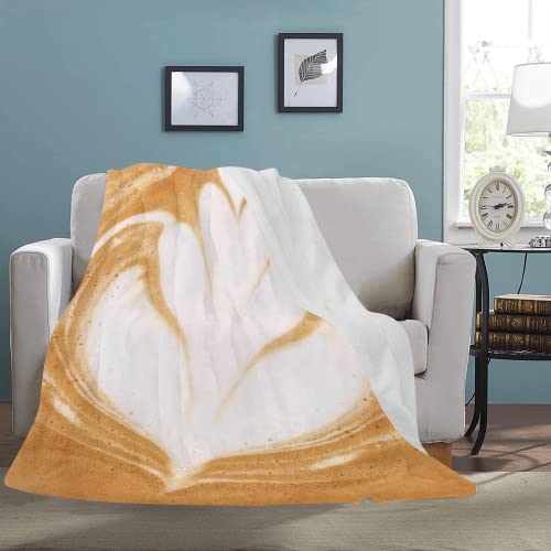 Coffee Blanket Funny Novelty Blankets For Adults Teens Kids Men Women Family Fluffy Warm Soft Flannel Throw Blanket Durable Blanket For Bed Sofa 54"X70" #TOP1