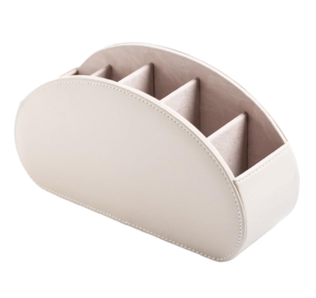Organizer na biurko z PU | 21,5 * 7 * 11,5 cm do przechowywania pilotów i materiałów biurowych: do domowego biura(B)