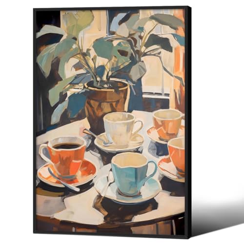 Retro Coffee Painting Canvas Wall Art Vintage Travel Food Posters