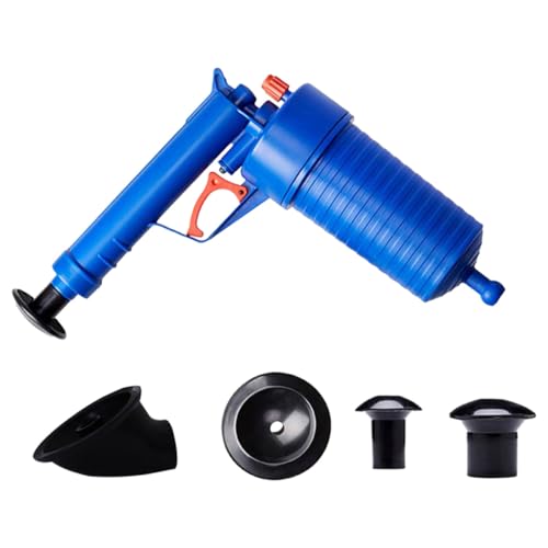 Healeved 1 Déboucheur de Toilettes Puissant Bleu Ventouse Robuste pour Salle de Bain et Évier Cuisine Outil de Débouchage à Vide Polyvalent Piston de Pompe à Vide Ergonomique
