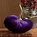 Set of 3 Small Velvet Pumpkins, Halloween indoor decor, purple pumpkin elegant gift set for friend, fall cozy vibe, pumpkin trick or treat, autumn wedding centerpiece (Plum, Purple, Gray)