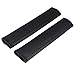 Price comparison product image L&P Car Design GmbH A093 Pack of 2 Belt Pads, Shoulder Pads, Genuine Leather, Shoulder Pads, Pads, Shoulder Straps, Black (2 Black with Black Stitching)
