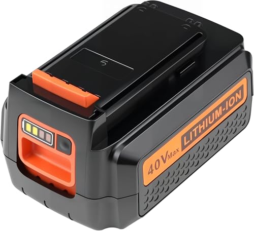 powerost 40V MAX Lithium Battery: Replacement for Black and Decker 40 Volt LBX2040 LBXR2036 LBXR36 LBX1540 LBX2540 Compatible with 36V Li Ion Charger