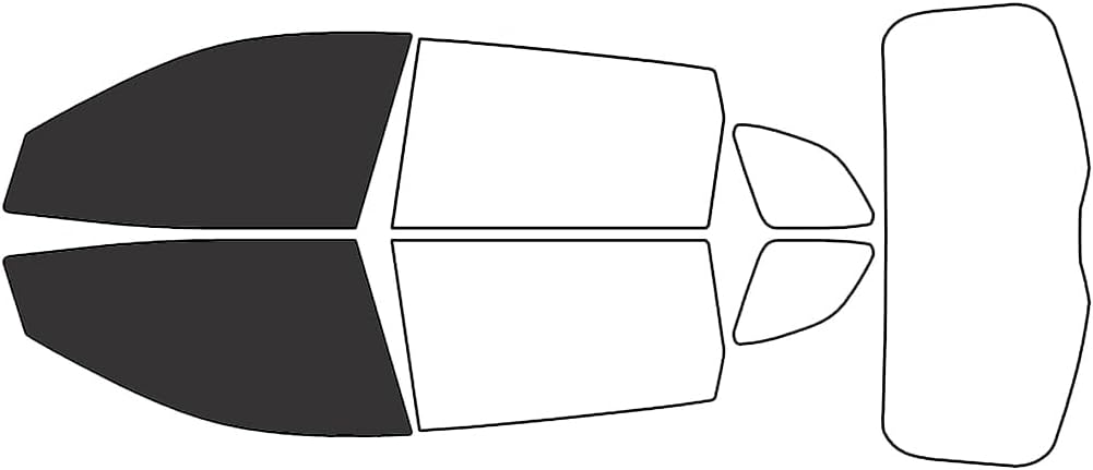 Rvinyl Window Tint Kit Compatible with Jeep Cherokee 2014-2023 - Black 20% - Single Ply No Bubble Film - Do it Yourself Vehicle Front Precut Kit