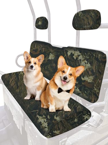 ZIDIYORUO UTV Ranger Seat Cover for Polaris Ranger 500 700 800 2002-2008, PU Coating Waterproof UTV Bench Seat Cover, Durable Fabric, Replacement Ranger Seat Accessories (Camo )