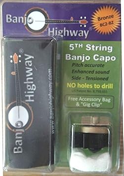 Fifth String Banjo Capo - Bronze