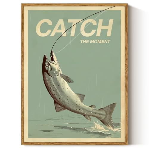 ARPEOTCY Vintage Framed Canvas Wall Art, Vintage Wall Art for