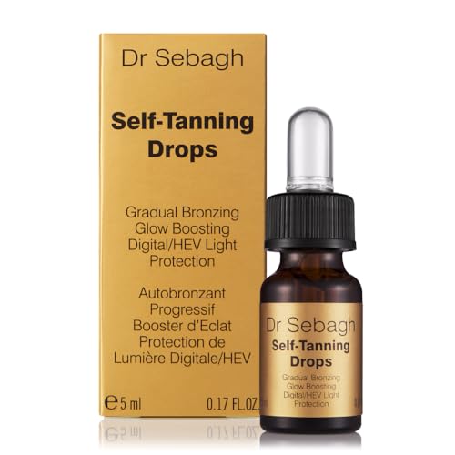 Dr Sebagh Self-Tanning Drops Travel Size- Streak-Free, Scent-Free and Sun-Free Golden Radiance in just a few hours| Mix with Moisturizer for Smooth Application | Create Bronzed Skin- 5 ml