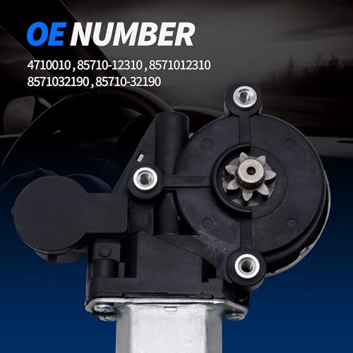 Image of HiSport Front Right Driver Side Power Window Lift Motor Compatible with Toyota Corolla 2003-2008 Compatible with Scion xA xB 2004-2006 Replace 4710010 85710-12310