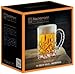 Nachtmann Noblesse Collection Beer Mug with Handle - 21.2oz Clear Crystal Glass | Elegant Big Drinking Cup for Beer Lovers, Home Bar Accessories | Dishwasher Safe