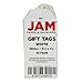 JAM PAPER Gift Tags with String - Small - 3 1/4 x 1 5/8 - White - 10/Pack