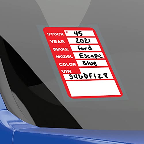 Autocollants Rouge Versa Tags Kleer-bak évite perte clés auto