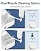 Bidet Attachment for Toilet, Oterbear Non-Electric Self-Cleaning Bidet Toilet Seat with Adjustable Cold Water Pressure, Retractable Dual Nozzles for Front and Rear Wash