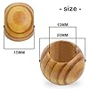 Natural Wooden Beads, 100 Pieces 20mm Diameter Round Loose Spacer Beads Large Hole (10mm) Wooden Craft Beads with Beautiful Grain for DIY Handmade Decorations #1