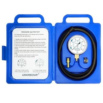 Manometer Gas Pressure Tester, LP Gas Gauge 0-35