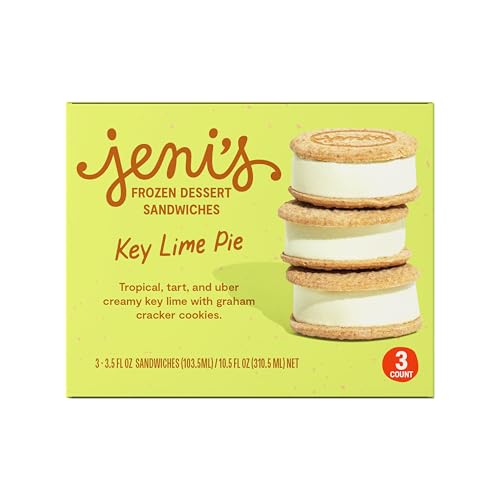 JENIS SPLENDID ICE CREAMS Key Lime Pie Frozen Dessert Sandwich