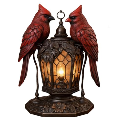 Cardinal Bird Lantern Waterproof Outdoor Decorative Light
