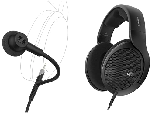 Sennheiser Casque Bundle HD 560S HD 500 BAM, Microphone à Perche Haute qualité enfichable pour Les Jeux et Les appels
