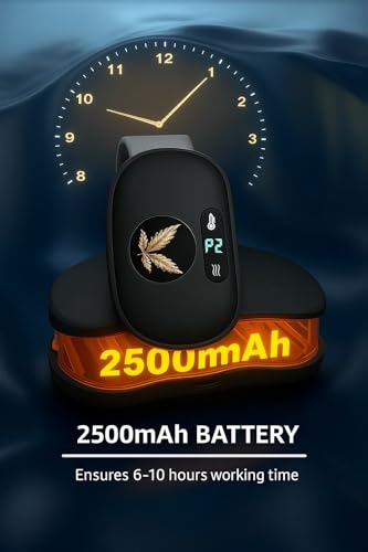 Image of Comfytemp Period Cramp Relief Massager - Portable Heating Pad for Periods Pain | Menstrual Pain Stimulator with Heat & Temperature Indication | Cramps Relief Machine with 6 Heat Levels & 6 Massage Modes (BLACK-N)